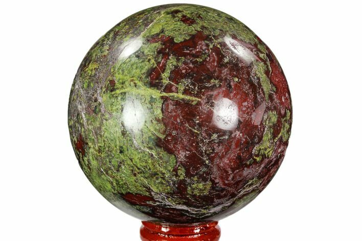 Polished Dragon's Blood Jasper Sphere - South Africa #107261